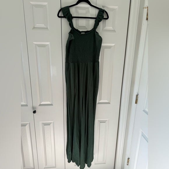 aerie Pants - Aerie Dark Green Jumpsuit